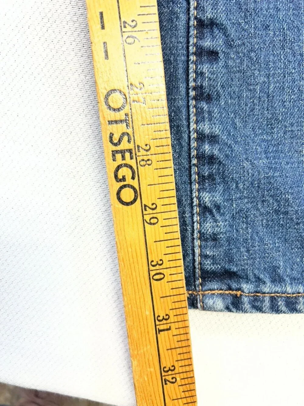 Calvin Klein Men's Bootcut Denim Jeans Stretch Size 38 Blue Dark Wash Pockets